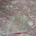 1215 Antique Double Sided Embroidery Manila Manton - Cantonese Embroidery-WOVENSOULS Antique Textiles &amp; Art Gallery