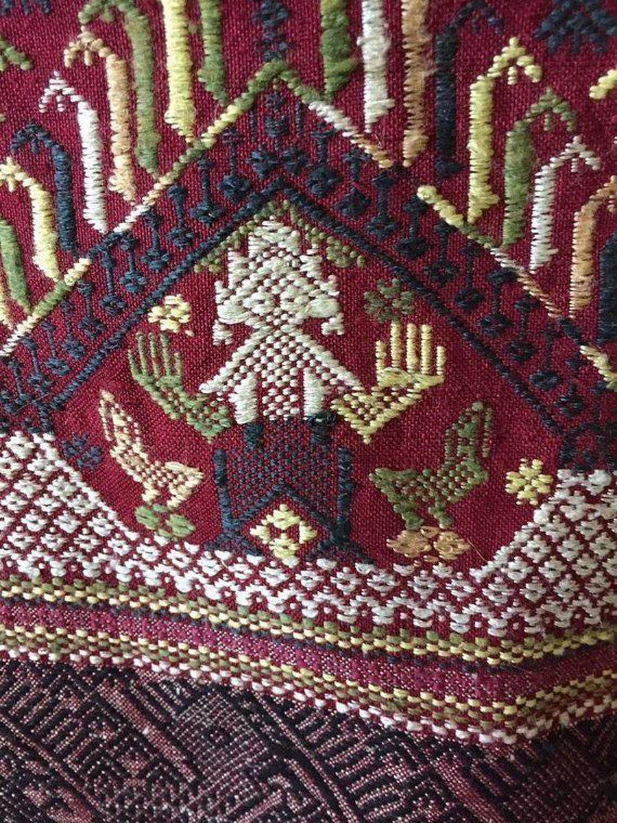 Tessitura di seta vintage del Laos del 1218 - Stola-WOVENSOULS-Arredamento artistico-tessile-vintage-antico