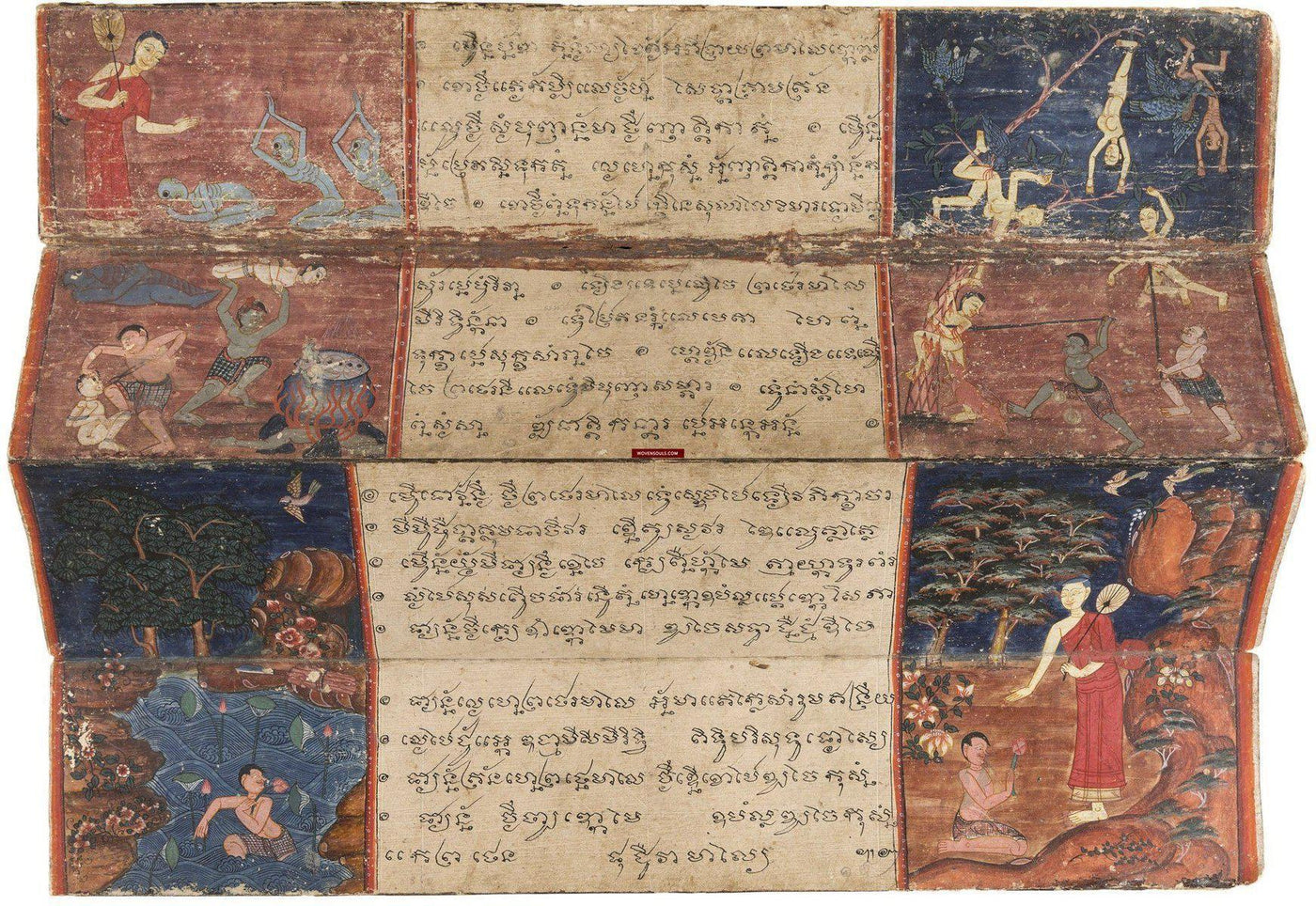 Antique Buddhist Thai Manuscripts - Antique Art & Interior Decor ...