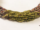 1220 - Antique Tribal Bead Necklace with Glass and 4 Bronze beads - Odisha-WOVENSOULS-Antique-Vintage-Textiles-Art-Decor