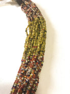 1220 - Antique Tribal Bead Necklace with Glass and 4 Bronze beads - Odisha-WOVENSOULS-Antique-Vintage-Textiles-Art-Decor