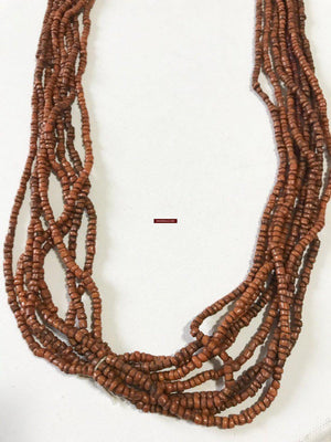1224 - Antique Bonda Tribal Venetian Glass Bead Necklace - Odisha-WOVENSOULS-Antique-Vintage-Textiles-Art-Decor