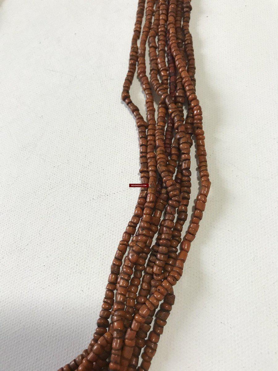 1224 - Antique Bonda Tribal Venetian Glass Bead Necklace - Odisha-WOVENSOULS-Antique-Vintage-Textiles-Art-Decor