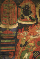 1228 Antique Tibetan Astrological Calendar Thangka - MASTERPIECE - SOLD-WOVENSOULS-Antique-Vintage-Textiles-Art-Decor