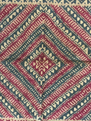 1229 Antique Museum Quality Bhutan Handwoven Shawl-WOVENSOULS-Antique-Vintage-Textiles-Art-Decor