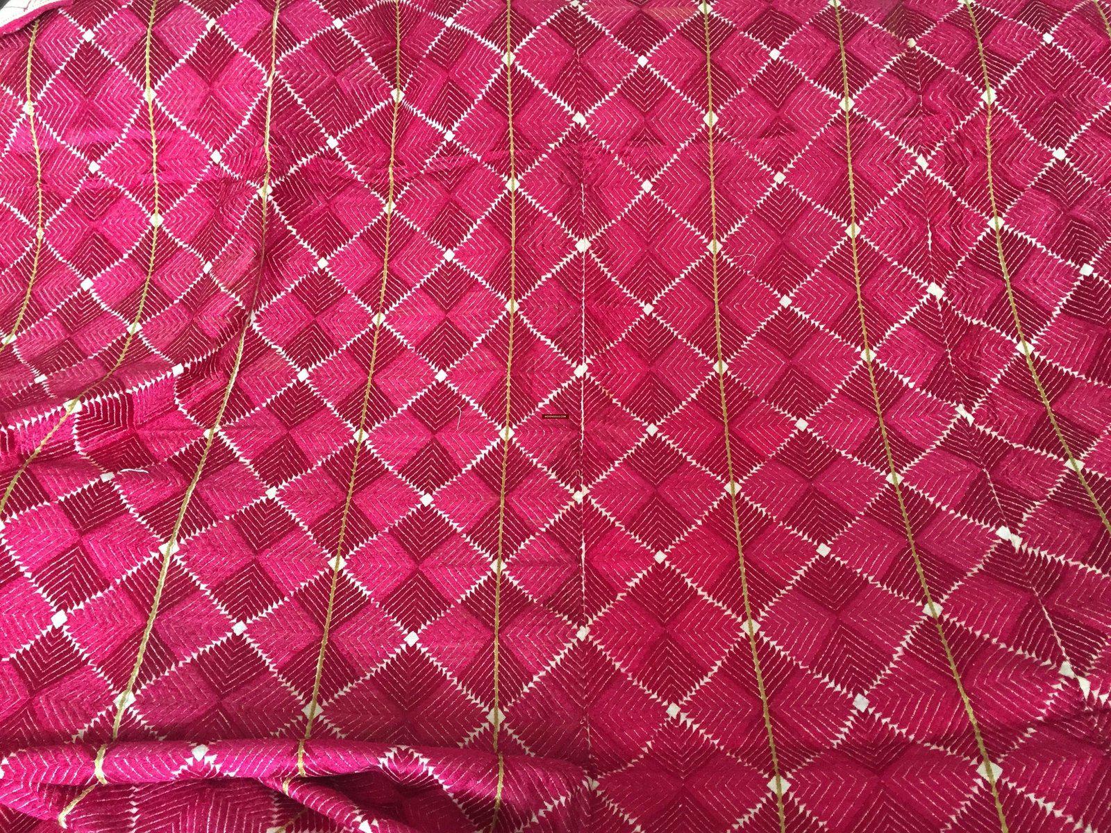 1233 Thirma Bagh Phulkari Textile Art of Punjab-WOVENSOULS-Antique-Vintage-Textiles-Art-Decor