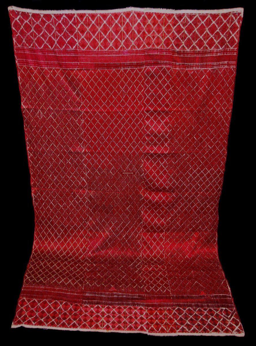 1234 Thirma Phulkari Bagh-WOVENSOULS-Antique-Vintage-Textiles-Art-Decor