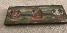 1238 Antique Wood Manuscript Sutra Cover with Painting-WOVENSOULS-Antique-Vintage-Textiles-Art-Decor