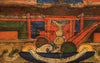 1240 Antique Tibet Thangka - Srongtsen Gampo-WOVENSOULS-Antique-Vintage-Textiles-Art-Decor