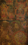 1241 Antique Tibet Thangka - Vajrasattva-WOVENSOULS-Antique-Vintage-Textiles-Art-Decor