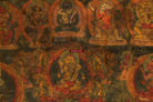 1241 Antique Tibet Thangka - Vajrasattva-WOVENSOULS-Antique-Vintage-Textiles-Art-Decor