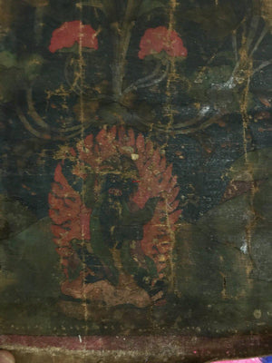 1242 Antique Tibetan Thangka Padmasambhava-WOVENSOULS-Antique-Vintage-Textiles-Art-Decor