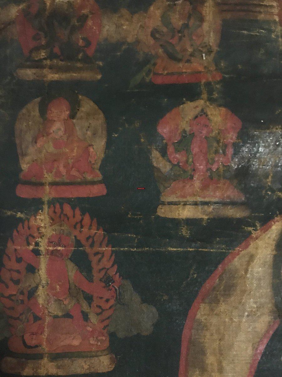 1242 Antique Tibetan Thangka Padmasambhava-WOVENSOULS-Antique-Vintage-Textiles-Art-Decor