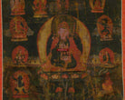 1242 Antique Tibetan Thangka Padmasambhava-WOVENSOULS-Antique-Vintage-Textiles-Art-Decor