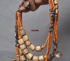 1243 SOLD Old Naga Tribal Heirloom Bead Necklace-WOVENSOULS-Antique-Vintage-Textiles-Art-Decor