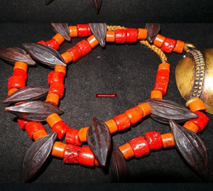 1249 Old Heirloom Naga Tribal Bead Necklace - SOLD-WOVENSOULS-Antique-Vintage-Textiles-Art-Decor