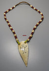 1251 Old Heirloom Naga Tribal Bead Necklace-WOVENSOULS-Antique-Vintage-Textiles-Art-Decor