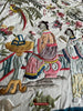 1254 Antique Double Sided Embroidery Manila Manton - Cantonese Embroidery-WOVENSOULS Antique Textiles &amp; Art Gallery