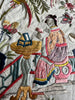 1254 Antique Double Sided Embroidery Manila Manton - Cantonese Embroidery-WOVENSOULS Antique Textiles &amp; Art Gallery