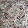 1254 Antique Double Sided Embroidery Manila Manton - Cantonese Embroidery-WOVENSOULS Antique Textiles &amp; Art Gallery