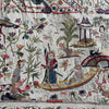 1254 Antique Double Sided Embroidery Manila Manton - Cantonese Embroidery-WOVENSOULS Antique Textiles &amp; Art Gallery