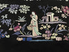 1255 Antique Double Sided Embroidery Manila Manton - Cantonese Embroidery - Baby Scene-WOVENSOULS-Antique-Vintage-Textiles-Art-Decor