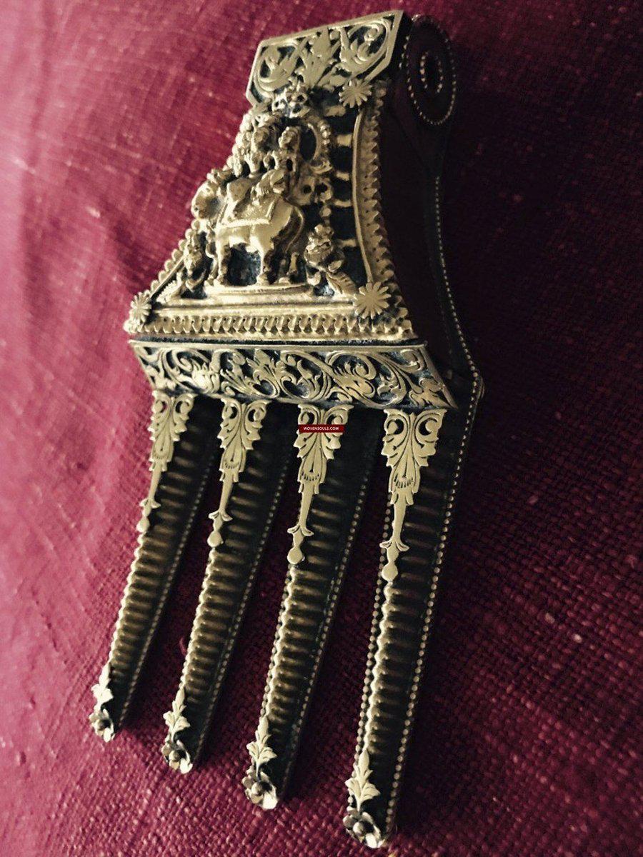 1256 - Old Gold Chettiar Wedding Thali Jewelry - Tamil Nadu-WOVENSOULS-Antique-Vintage-Textiles-Art-Decor