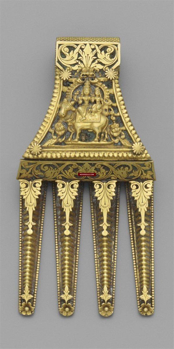 1256 - Old Gold Chettiar Wedding Thali Jewelry - Tamil Nadu-WOVENSOULS-Antique-Vintage-Textiles-Art-Decor