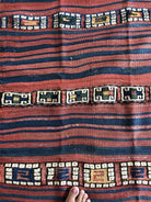 1257 Rare Antique Anatolian Yuncu Kilim with Pile Bands - Gallery-2-WOVENSOULS-Antique-Vintage-Textiles-Art-Decor