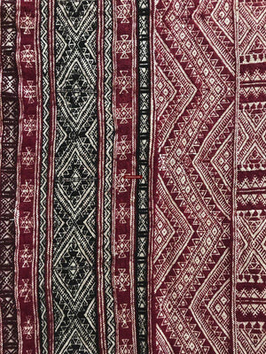 1258 Antique Bakhnoug Shawl - Textile Art Masterpiece-WOVENSOULS-Antique-Vintage-Textiles-Art-Decor