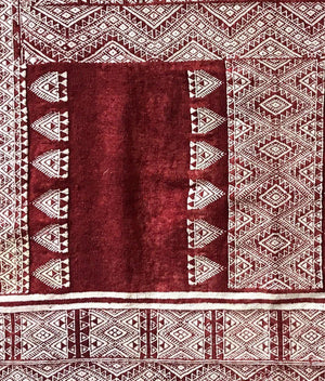 1259 Antique Bakhnoug Shawl - Textile Art Masterpiece-WOVENSOULS-Antique-Vintage-Textiles-Art-Decor