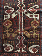 1262 Small Antique Ersari Beshir Khali w Ikat Design - Gallery-2-WOVENSOULS-Antique-Vintage-Textiles-Art-Decor