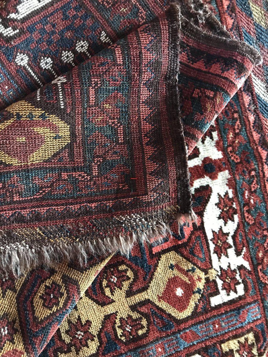 1262 Small Antique Ersari Beshir Khali w Ikat Design - Gallery-2-WOVENSOULS-Antique-Vintage-Textiles-Art-Decor