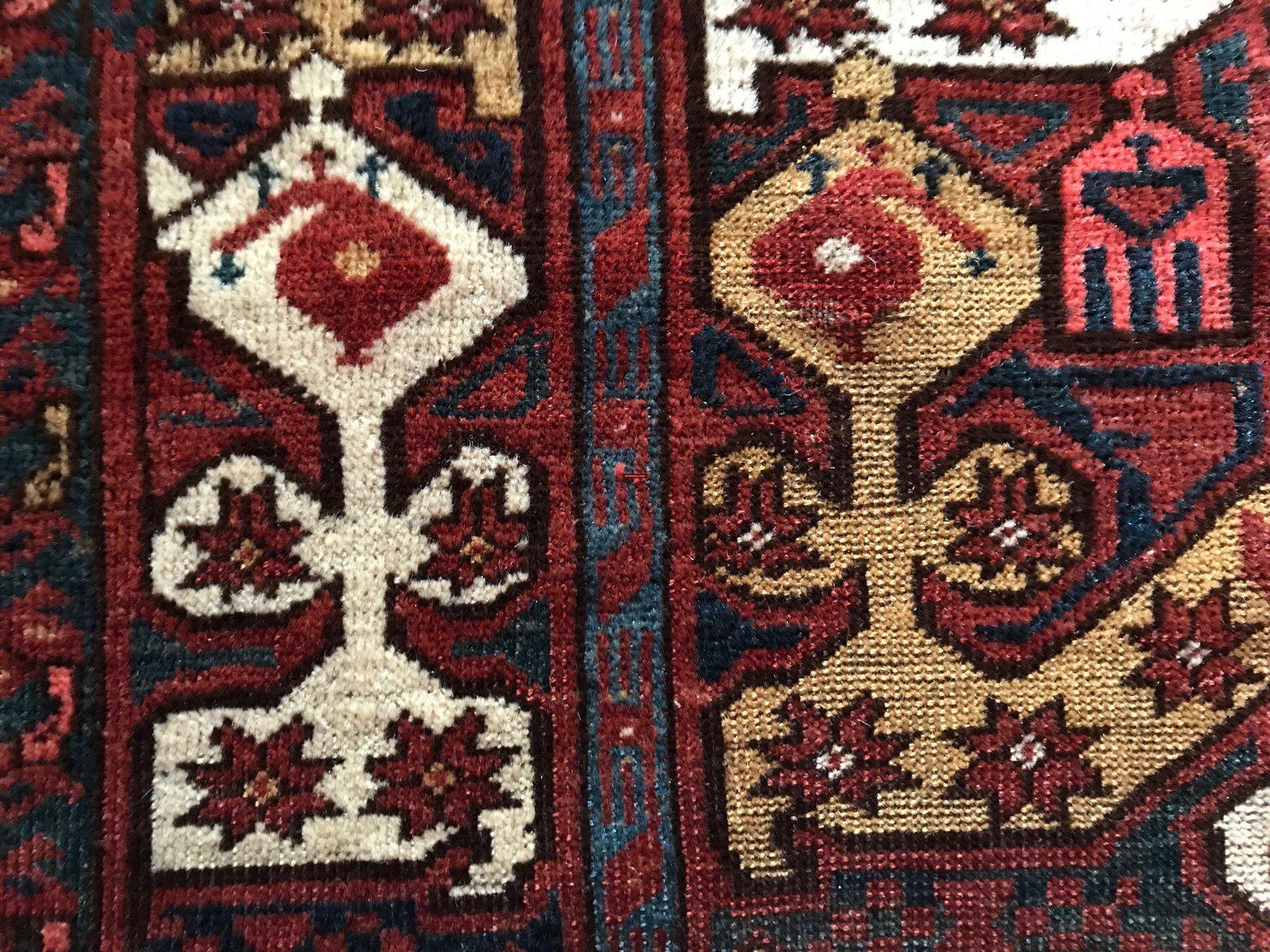 1262 Small Antique Ersari Beshir Khali w Ikat Design - Gallery-2-WOVENSOULS-Antique-Vintage-Textiles-Art-Decor