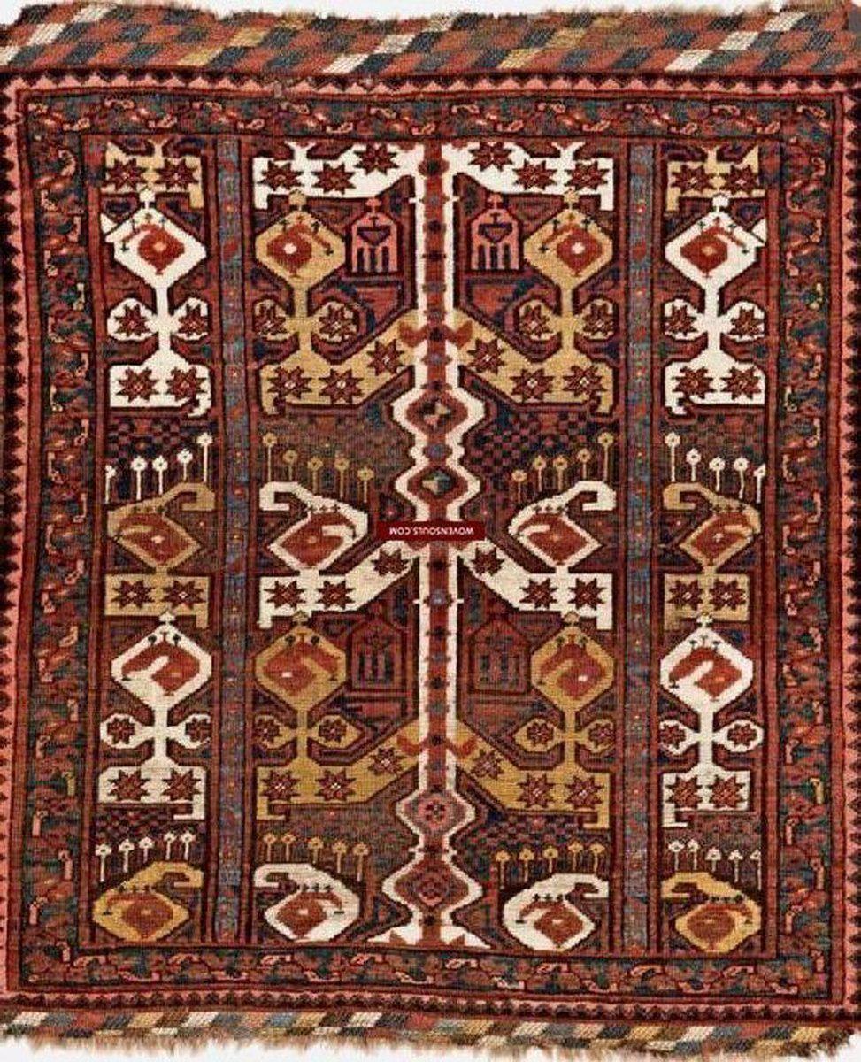 Un tappeto lungo per corridoio antico Ushak (Oushak) turco n°:79001661 -  Mollaian Farzin Carpets