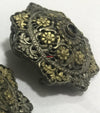 1263 Rare Antique Himalayan Silver Ornament Pair - Koma / Kooma from Sikkim-WOVENSOULS-Antique-Vintage-Textiles-Art-Decor