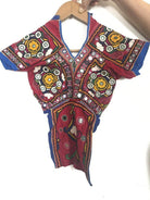 1266 Vintage Choli Blouse with Embroidery-WOVENSOULS-Antique-Vintage-Textiles-Art-Decor