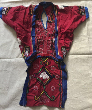 1266 Vintage Choli Blouse with Embroidery-WOVENSOULS-Antique-Vintage-Textiles-Art-Decor