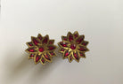 1274 Old Assam Thuriya Earrings - Collector's Masterpiece-WOVENSOULS-Antique-Vintage-Textiles-Art-Decor