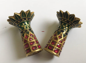 1274 Old Assam Thuriya Earrings - Collector's Masterpiece-WOVENSOULS-Antique-Vintage-Textiles-Art-Decor