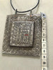 1284 SOLD Old Ladakh Heirloom Silver Buddhist Amulet Pendant-WOVENSOULS-Antique-Vintage-Textiles-Art-Decor