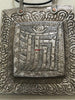 1284 SOLD Old Ladakh Heirloom Silver Buddhist Amulet Pendant-WOVENSOULS-Antique-Vintage-Textiles-Art-Decor