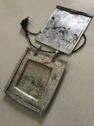 1284 SOLD Old Ladakh Heirloom Silver Buddhist Amulet Pendant-WOVENSOULS-Antique-Vintage-Textiles-Art-Decor