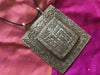 1284 SOLD Old Ladakh Heirloom Silver Buddhist Amulet Pendant-WOVENSOULS-Antique-Vintage-Textiles-Art-Decor