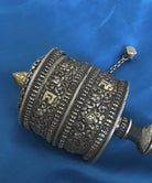 1288 Rare Antique Silver Tibetan Buddhist Prayer Wheel-WOVENSOULS-Antique-Vintage-Textiles-Art-Decor