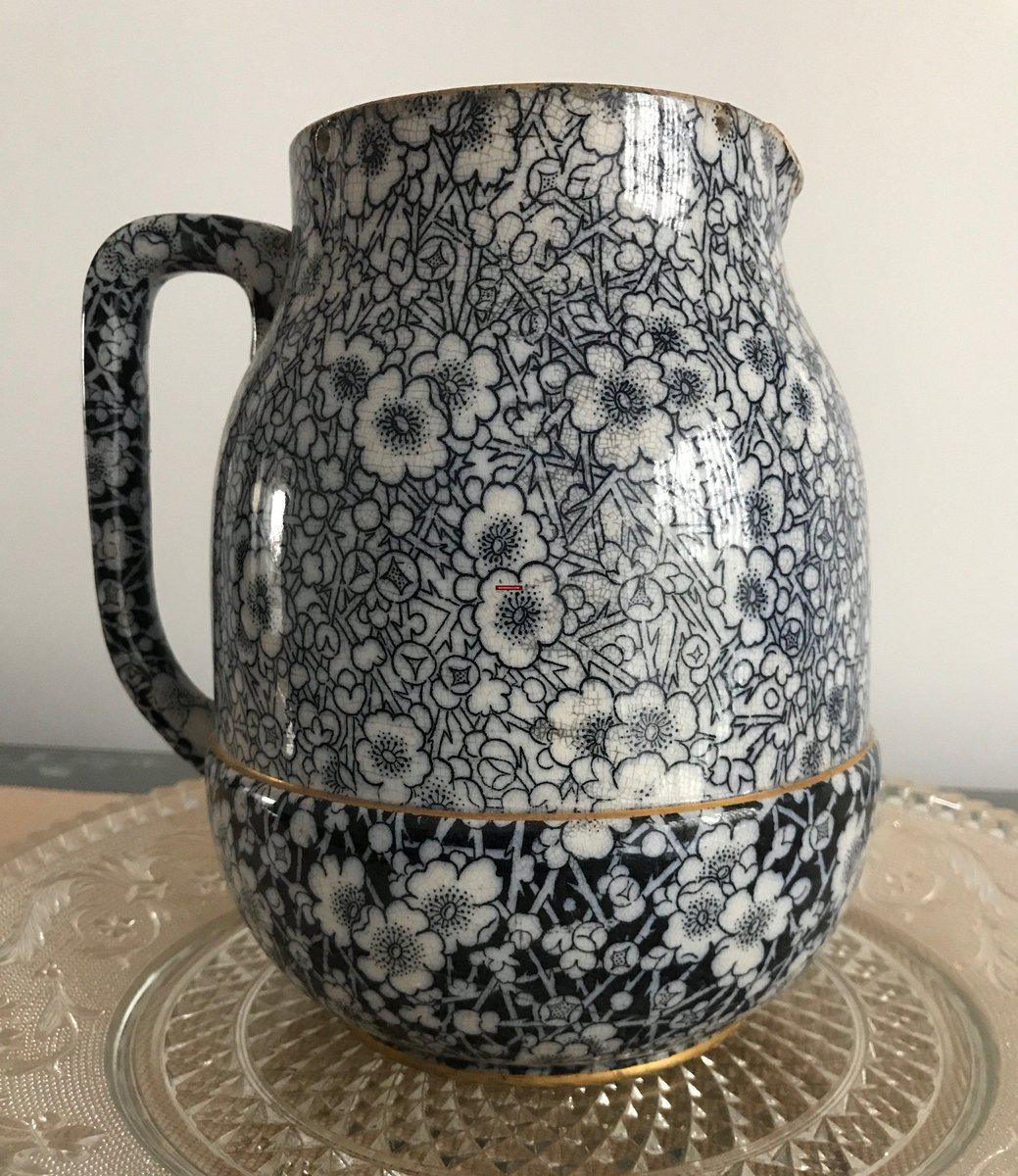 1290 Antique Doulton Burslem Milk Jug - Gallery-2-WOVENSOULS-Antique-Vintage-Textiles-Art-Decor