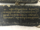 1293 Antique Tibetan Handwritten Manuscript in Gold on Black-WOVENSOULS-Antique-Vintage-Textiles-Art-Decor