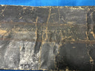 1293 Antique Tibetan Handwritten Manuscript in Gold on Black-WOVENSOULS-Antique-Vintage-Textiles-Art-Decor