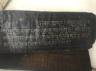 1293 Antique Tibetan Handwritten Manuscript in Gold on Black-WOVENSOULS-Antique-Vintage-Textiles-Art-Decor