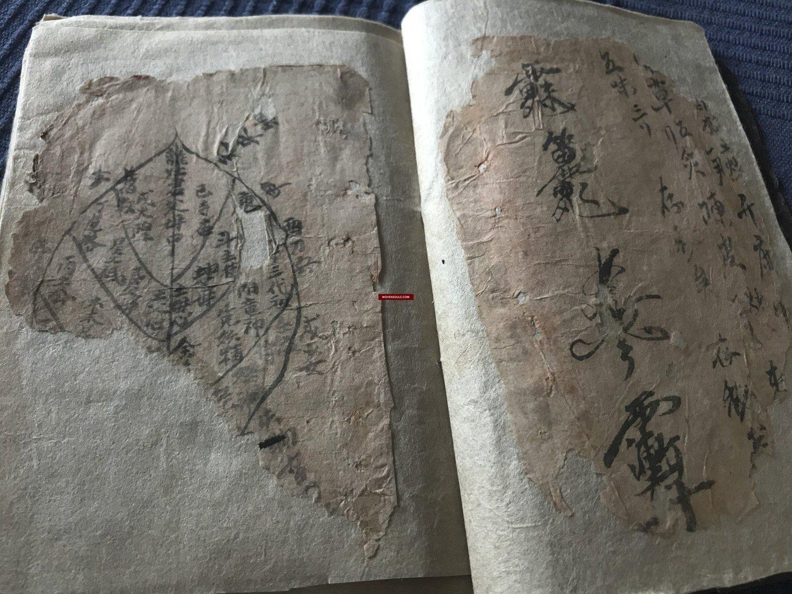 1295 SOLD Yao Shaman Ritual Manuscript with Illustrations-WOVENSOULS-Antique-Vintage-Textiles-Art-Decor